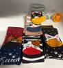 New 5 Pairs Womens Cat Socks Mini Crew Socks Stretchy, Comfortable, Machine Washable Approximate 10.25&rsquo;&rsquo; 95% Polyester 5% Elastane stock photos added colour may vary - 4