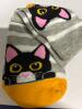 New 5 Pairs Womens Cat Socks Mini Crew Socks Stretchy, Comfortable, Machine Washable Approximate 10.25&rsquo;&rsquo; 95% Polyester 5% Elastane stock photos added colour may vary - 5