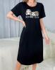 New Ladies L Sloth Cozy Nightgown and "Need More Sleep" Print Relaxed Fit Machine Washable 95% Polyester 5% Elastane Stock photos added - 3