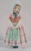 Vintage Royal Doulton " Tootles " Figurine , HN 1680 . Measures 4 ⅝" tall . No chips or cracks
