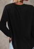 New Women's Size Large Dream Catcher & Feathers Casual Long Sleeve V-Neck T-Shirt Washable 100% Polyester Stock photos added - 4