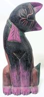 Large Vintage Thai Carved Wooden Cay Statue, 14.5" Tall