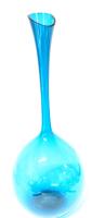 Vintage MCM Unsigned Lindshammar Swedish Bubble Vase, 12" Tall, No Chips or Cracks