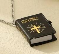 Mini Openable Bible Cross Necklace Suitable for Prayer and Daily Wear for Women and Men Bible pendant approximately 1.7 x 1.4 Chain 25&rsquo;&rsquo; with Extender
