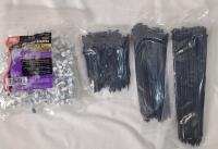 New - 4" to 9" Zip Ties & 250 NM Cable Staples .