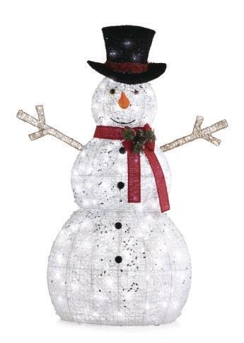 Canvas Artic White Frosty the Snowman Christmas Lawn Ornament, Assembly Required, Approximately 4ft Tall, Retail's for $169.99