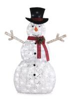 Canvas Artic White Frosty the Snowman Christmas Lawn Ornament, Assembly Required, Approximately 4ft Tall, Retail's for $169.99