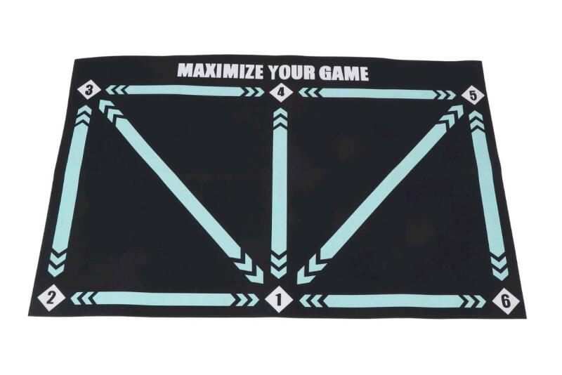 New - Soccer Training Mat Anti Slip Rubber Improve Speed Strength and Coordination Agility Football Footstep Training Equipment Mat . Mat measures 34"&times;24"