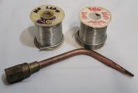 Two (2) Spools Lead Free Solder & Welding Nozzle