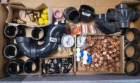 Various Size Plumbing Fittings . See Photos