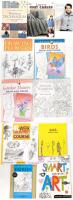 11 Books on Colouring, Drawing & Knitting, Colouring Books Are New Or Show Minimal Use, Most Paperback, 1 Hardcover