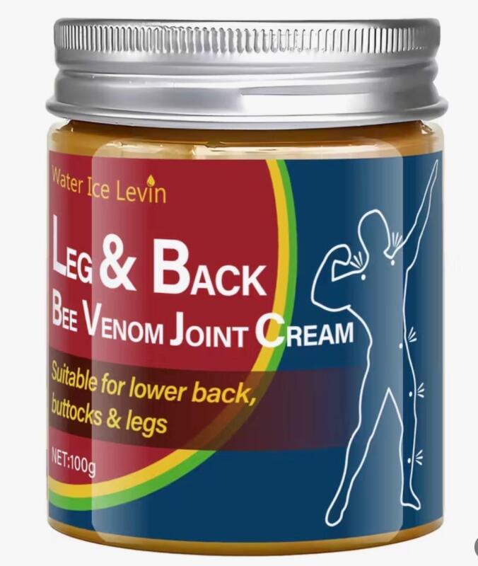 New 100g WATER ICE LEVIN Leg & Back Joint Cream with Bee Venom & Hyaluronic Acid - Fast-Acting for Lower Back, Hips, Knees, Ankles - Joint Cream for Sports,, Muscle & Joints Exp: 08/31/2028 Stock photos added