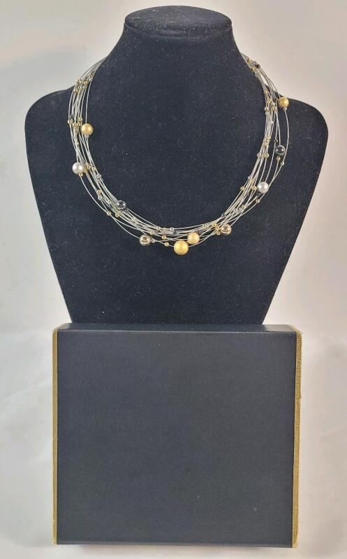 Fifth Avenue Collection Multi-Strand Choker Necklace w/Box .