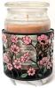 New HAZELNUT CREAM Scented Candle (510g) in BATH & BODY WORKS Pink Flowerbed Metal Candle Holder With Marble Base - 2