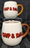 Adorable Pair Disney CHIP & DALE Ceramic Character Coffee Mugs, 4" Tall, No Chips or Cracks - 2