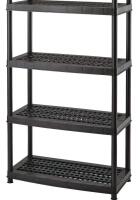 New - Mastercraft 5-Shelf (4-Shelf only) Resin/ Plastic Storage Rack/ Shelving Unit . Missing One (1) Shelf . Retail New $40