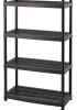 New - Mastercraft 5-Shelf (4-Shelf only) Resin/ Plastic Storage Rack/ Shelving Unit . Missing One (1) Shelf . Retail New $40