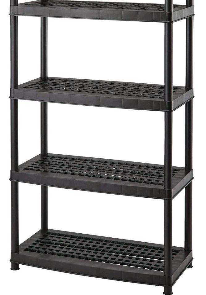 One Shelf Plastic Rack New - Mastercraft 5-Shelf (4-Shelf only) Resin/ Plastic Storage Rack ...