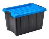 New - Mastercraft 45L Heavy Duty Easy Grip Latching Tote . 80lb max load . Retail $32