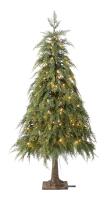 New CANVAS 4ft Pre-Lit Indoor Artificial Ashford Cedar Potted Christmas Tree with 200 LEDs, #051-5669-8 Retails for 179.99