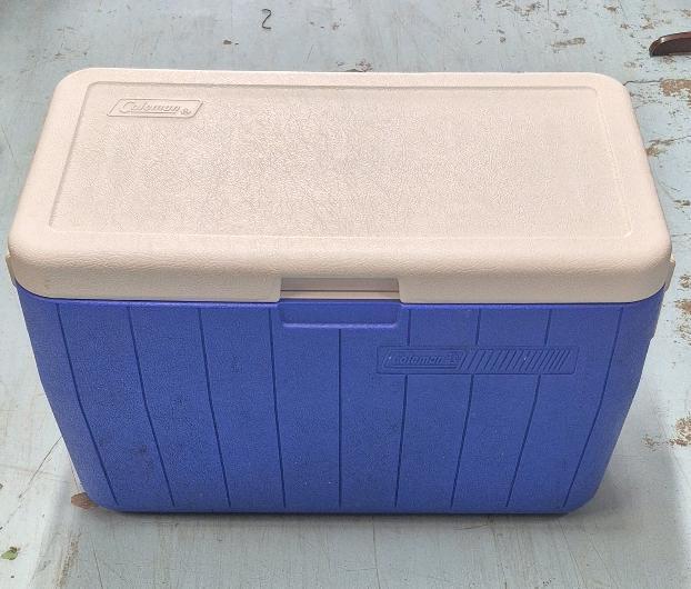 Great Coleman Blue Cooler - 23.5" x 13" x 14.5"