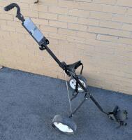 2 Wheeled Gold Eagle Collapsible Golf Cart. 42" Tall fully extended.