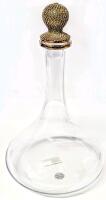 Handmade Godinger Silver Art Pave Decanter, 68oz, 11.5" Tall, No Chips or Cracks