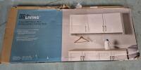 As New [Small Damage] For Living 3-Door Wall Cabinet 54" Retails for $229