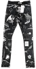 New Sacai + JEAN PAUL GAULTIER SACAI + Dr. Woo Printed Jersey Leggings in Black Polyester (Size 4) - 2