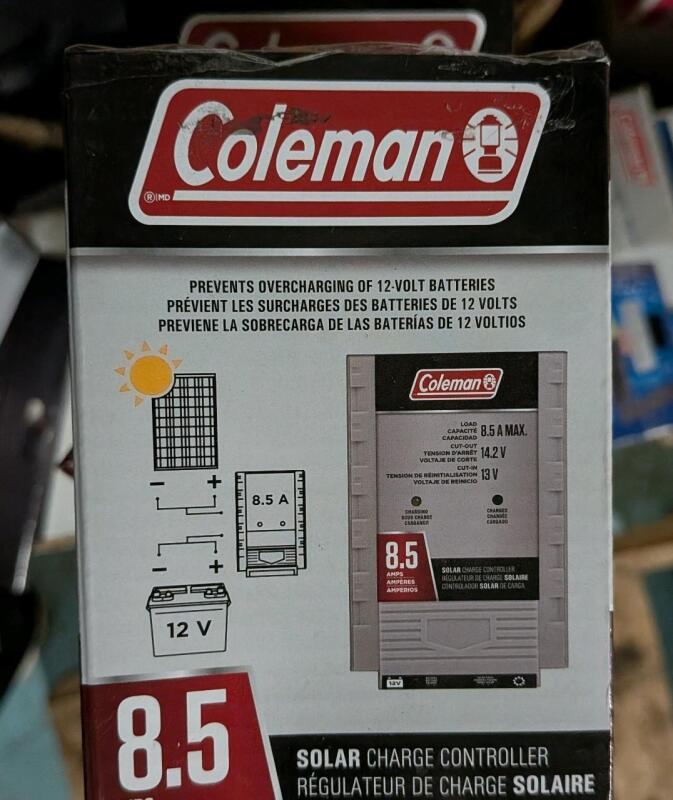 As New Coleman 8.5A, 12V Digital Solar Panel Charge Controller. Retails for $40