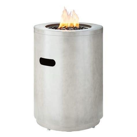 As-New Canvas &ldquo;Fairmonte&rdquo; Outdoor Faux-Concrete Fire Pit / Fire Table - Retails for $349.99