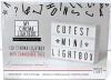 New MY CINEMA LIGHTBOX - The Mini Cinema Lightbox, LED Changeable Quote Sign To Create Personalized Messages, with 100 Letters, Numbers, & Symbols, USB or Battery Powered, A5 White | 7.8" &times; 6" - 2