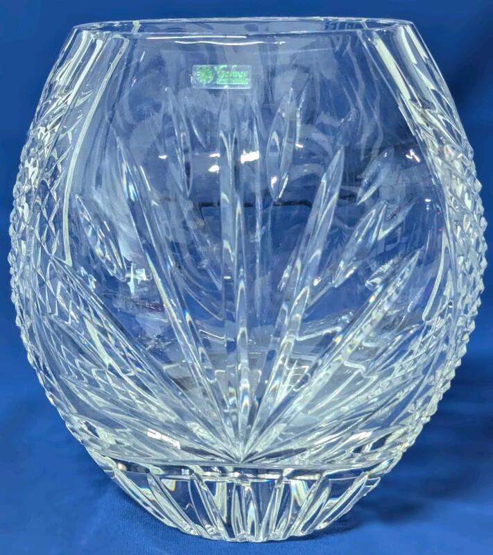 Vintage GALWAY Irish Crystal Millennium Vase, 7.75" Tall, No Chips or Cracks