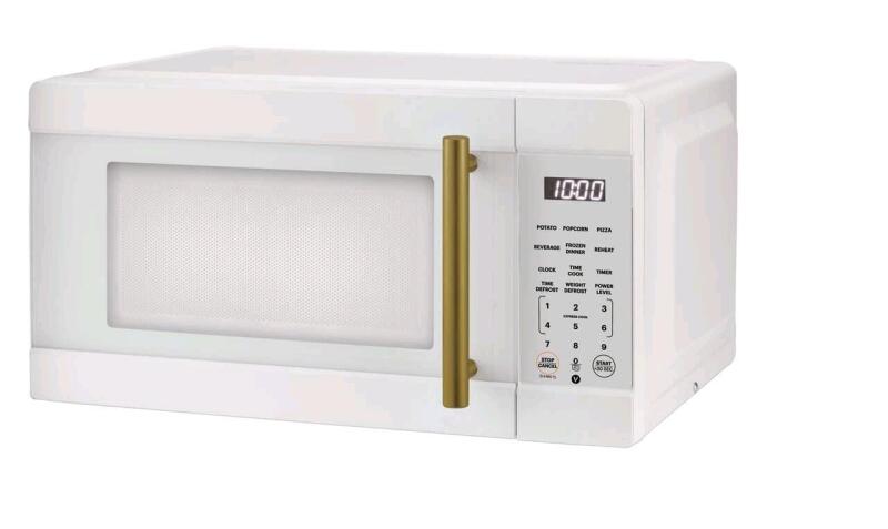 New Vida by Paderno Microwave, White/Gold, 1.1-cu-ft. retails for $195.
