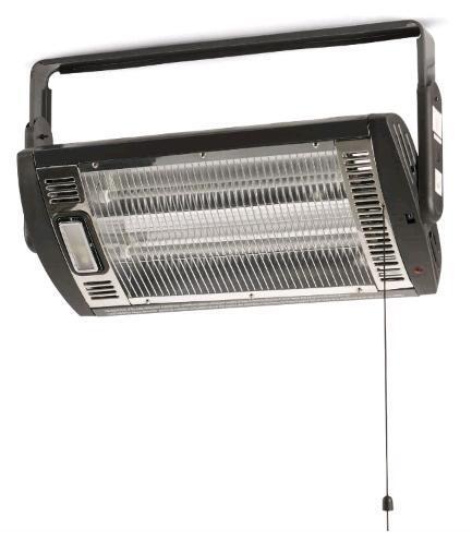 As New in Box Mastercraft Ceiling Mount Electric Radiant Heater, Black, Retail's for $89.99