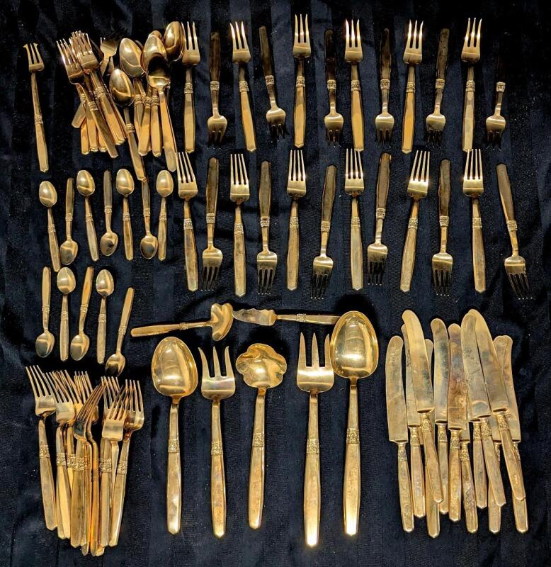 92pc Vintage Signed S.T. THAILAN Flatware Including Serving Utensils (Hand Wash Only)