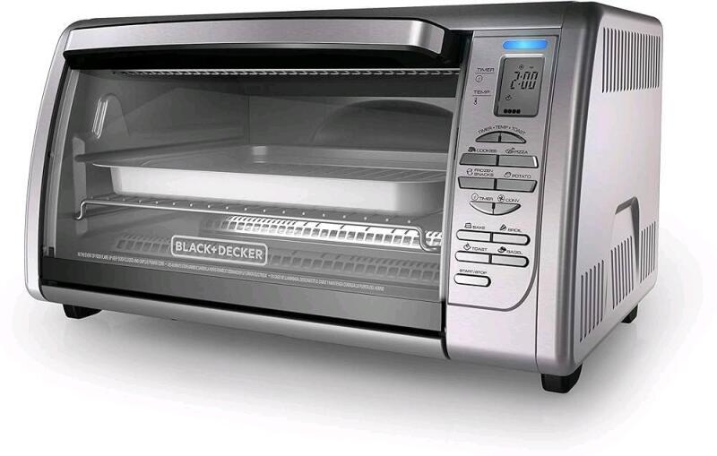 New Black & Decker 6-Slice Digital Countertop Convection Toaster Oven. Retails for 200