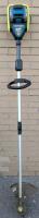 Yardworks 48V Brushless EZ Load Grass Trimmer, 14-in with 2Ah Battery. 74" TallRetails in original condition with charger for $300