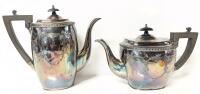 PRIMROSE Plate "The Richmond" E.P.B.M. Silver Plate Coffee & Tea Pots, Up To 8.5" Tall