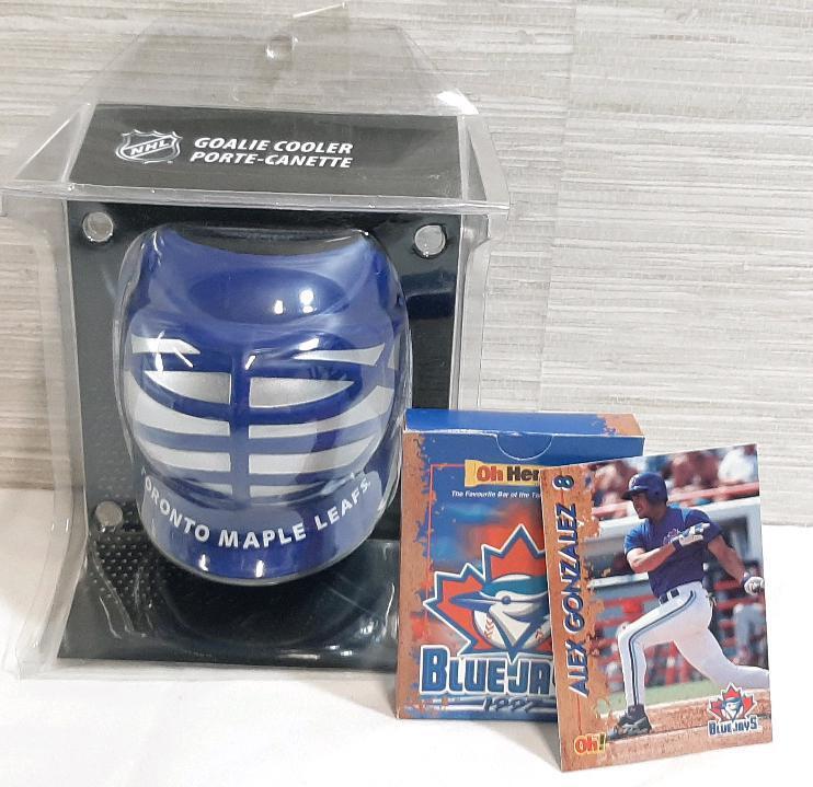 New NHL Toronto Maple Leafs Goalie Cooler & Blue Jays 1997 Pack of Cards