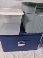 3 Storage Totes with Lids