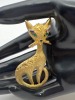 Mamselle signed Kitty Cat Brooch - 4