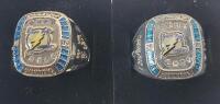 Two (2) Tampa Bay Lighting NHL Hockey Molson's Promo 2004 Stanley Cup Champion's Commemorative Replica Ring .