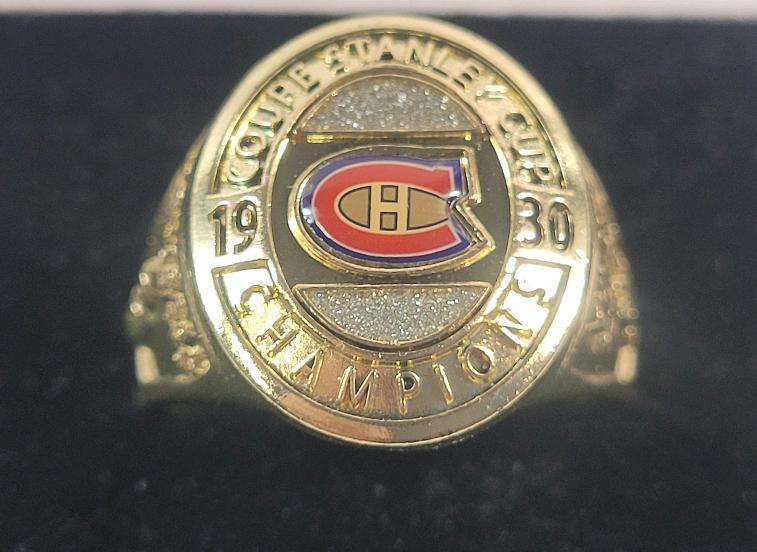 Montreal Canadians NHL Hockey Molson's Promo 1930 Stanley Cup Champion's Commemorative Replica Ring .