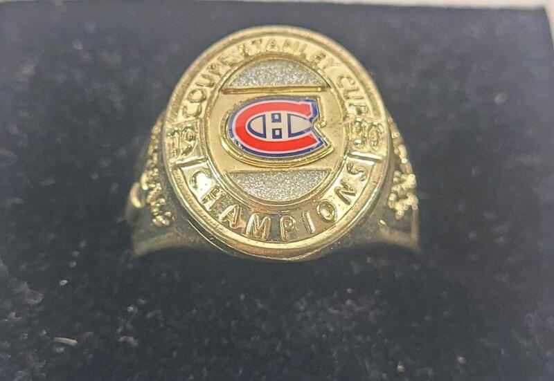 Montreal Canadians NHL Hockey Molson's Promo 1930 Stanley Cup Champion's Commemorative Replica Ring .