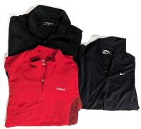 3 Size Med Men's NIKE & REEBOK Shirts, 2&times; Golf Shirts, 1&times; Long Sleeve Quarter Zip