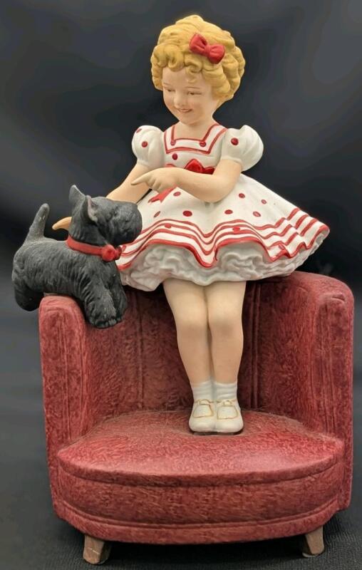 Vintage 1983 SHIRLEY TEMPLE "Stand Up And Cheer" Nostalgia Collectibles Figurine #2171 With Taped Signature (Not Authenticated), Made in Japan, 6.5" Tall, No Chips or Cracks