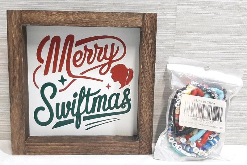 New Taylor Swift Holiday Picture & 15pcs of Swifty Bracelets