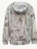 New Size XL Camo Women's Camouflage Print All-Over Leaf & Branch Camo Sweater - Lightweight Hooded Pullover with Full-Body Camo Design Machine Washable Casual Attire (Brown/Green/Gray/Tan) Soft & Comfortable Stylish Camo Hoodie with Drawstring 95% Polye - 3