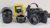 Ricoh XR-2 Camera w/28mm & 50mm Len plus EVA Auto Tele Converter 2x